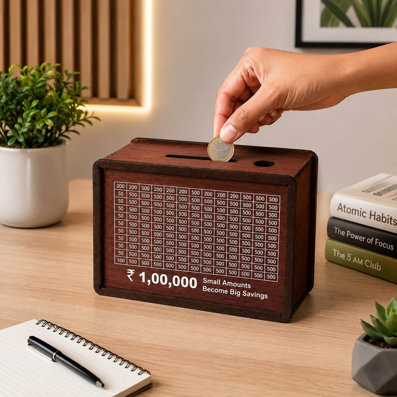 Wooden Money Saving Box
