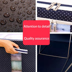 Grozaro Double-Sided Zipper Living Box - Fabric Storage Boxes for Clothes, Saree Cover Bags - 44 Litre, Pack of 1, Polka Dot