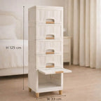 Grozaro Multi Layer Design Flip Top Modular Storage Cabinet (4 Layer)